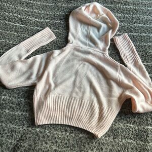 Alyssa Pink Knit Cropped Jacket